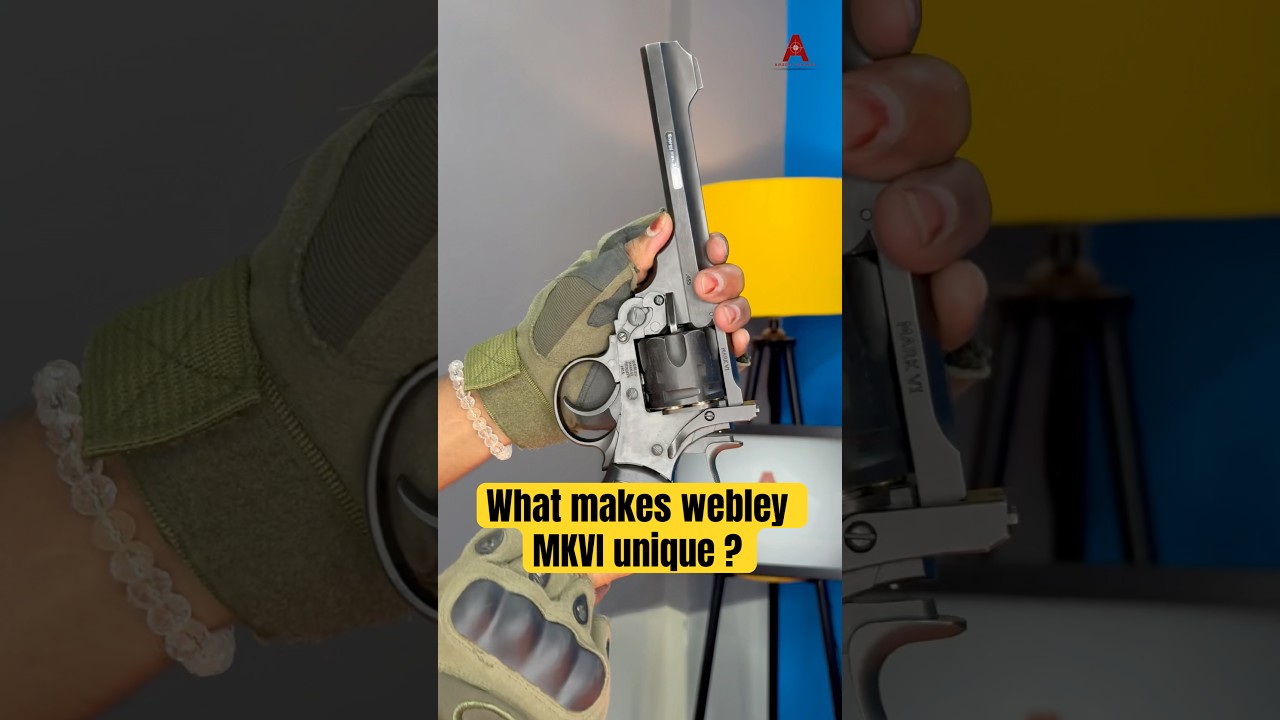 What makes webley MKVI unique co2 revolver ? #webleyrevolver #airguninindia #airgun #shortsfeed