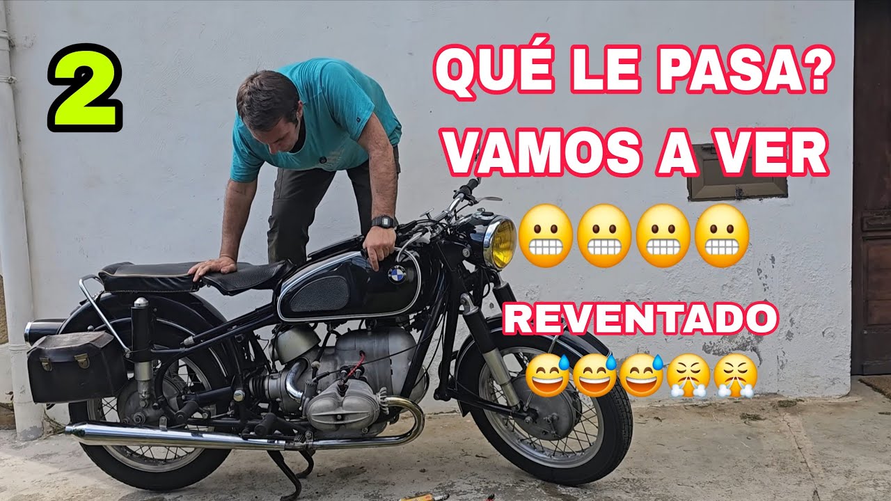 2 SUFRIR 😓 Moto que no pudieron reparar no arranca BMW R69S