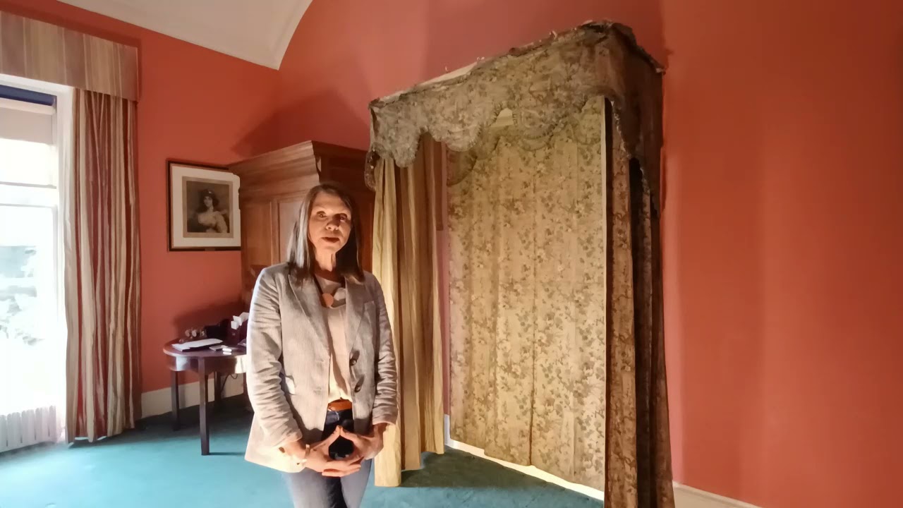 The conservation of the Naples Bed Hangings at Mount Stewart with conservator Claire Magill