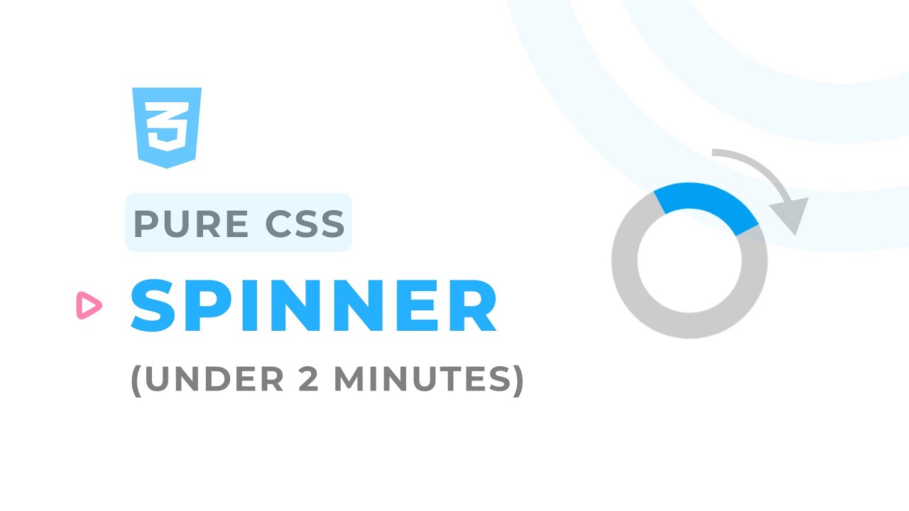 CSS Tutorial | How to create a SPINNER under 2 minutes