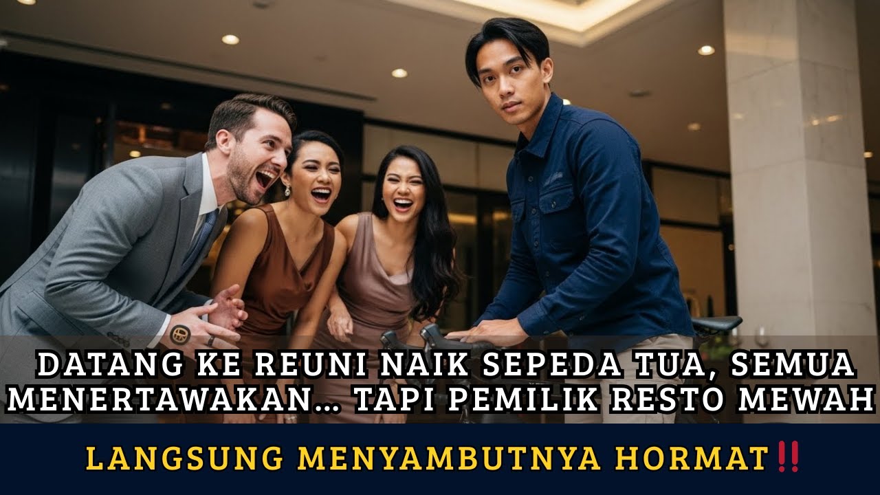 Datang ke Reuni Naik Sepeda Tua, Semua Menertawakan… Tapi Pemilik Resto Mewah Langsung Menyambutnya