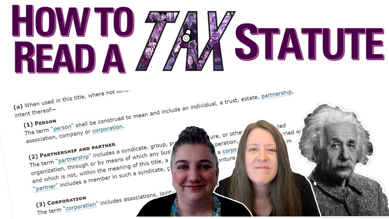 How To Read A Tax Statute