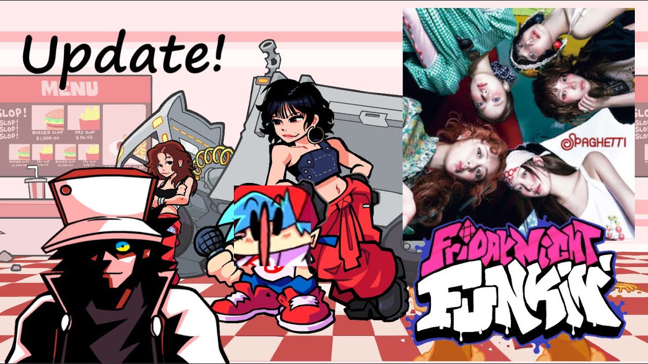 FNF Official K-Pop COLLAB Update! [FNF x La Serrafim - Spaghetti]