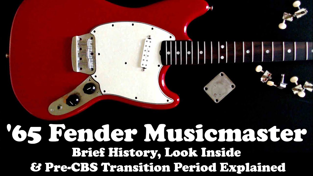 1965 Pre-CBS Fender Musicmaster Brief History & Look Inside. Transition Era & 