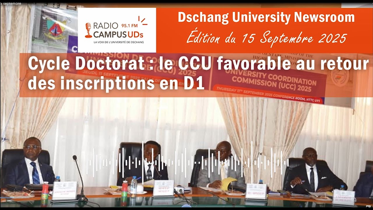 𝗥𝗮𝗱𝗶𝗼 𝗖𝗮𝗺𝗽𝘂𝘀 𝗨𝗗𝘀 : 𝗩𝗲𝗿𝘀 𝗹𝗮 𝗿𝗲́𝗼𝘂𝘃𝗲𝗿𝘁𝘂𝗿𝗲 𝗱𝗲𝘀 𝗶𝗻𝘀𝗰𝗿𝗶𝗽𝘁𝗶𝗼𝗻𝘀 𝗲𝗻 𝗗𝗼𝗰𝘁𝗼𝗿𝗮𝘁 𝟭 ?