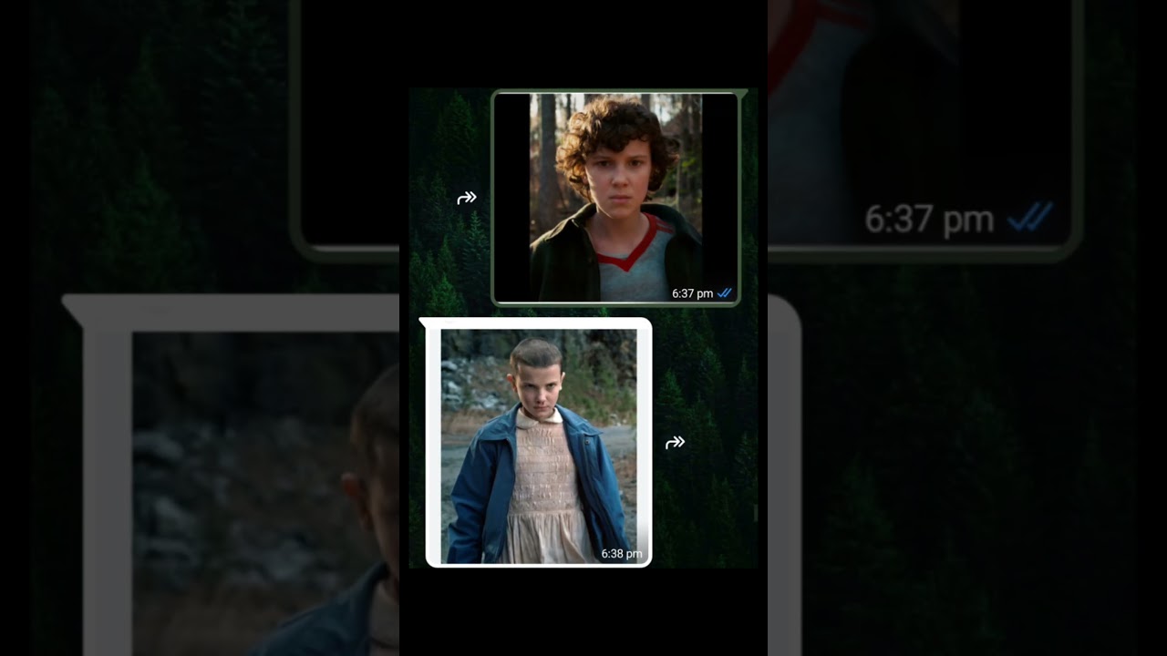 Stranger Things whatsapp chat with bestie❤️💝 