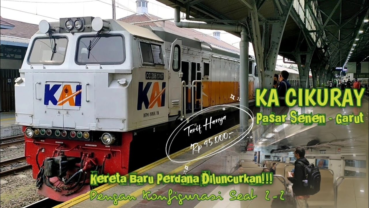 KA Cikuray Perjalanan Perdana | Full Trip Pasar Senen Menuju Garut Tiket Murah Meriah