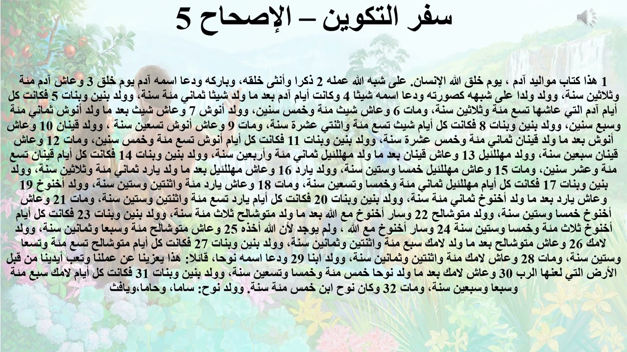 5- تبسيط سفر التكوين - الإصحاح 5 - ايمانيات 5 (سلسلة النسب) - ابونا لوقا ماهر