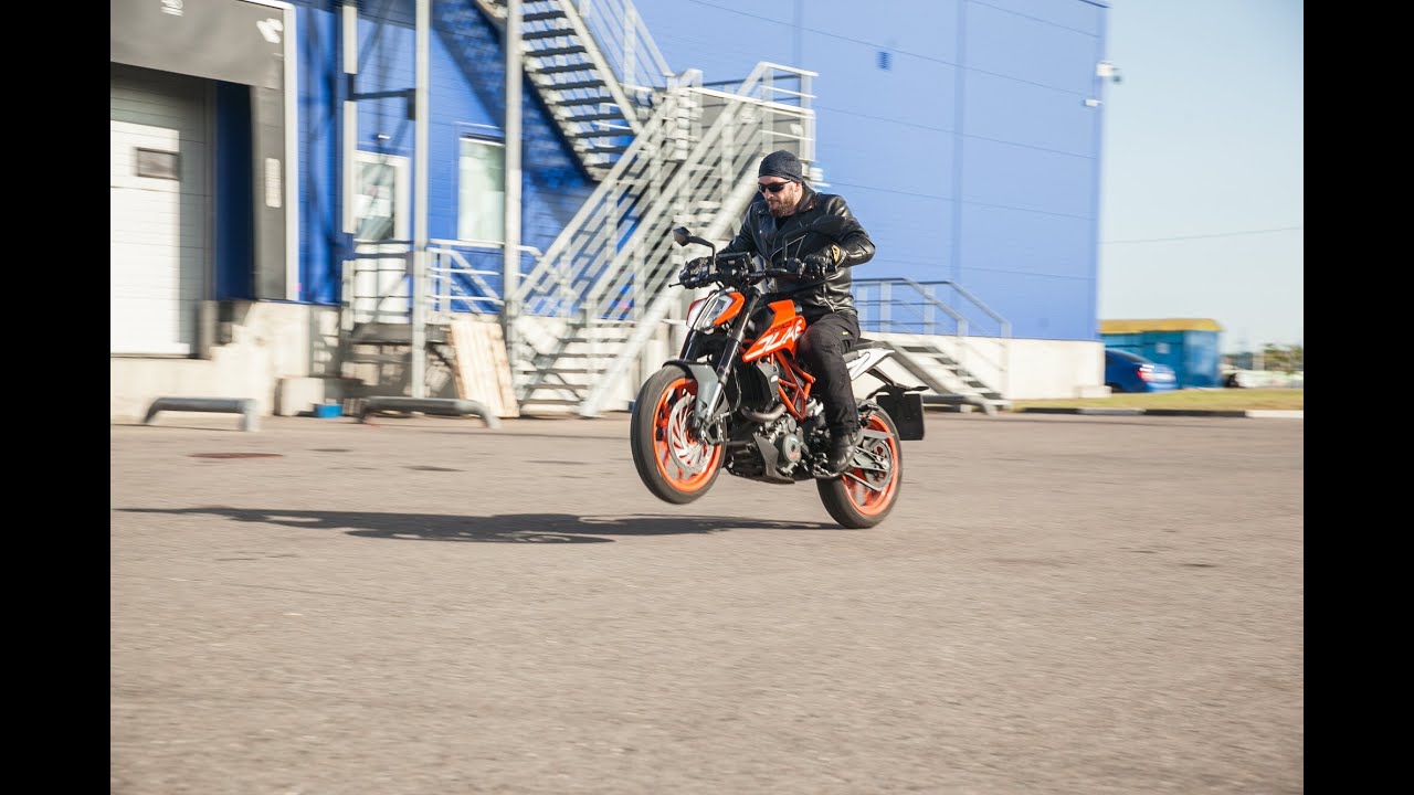KTM Duke 390 2018. Тест-райд за 60 секунд.