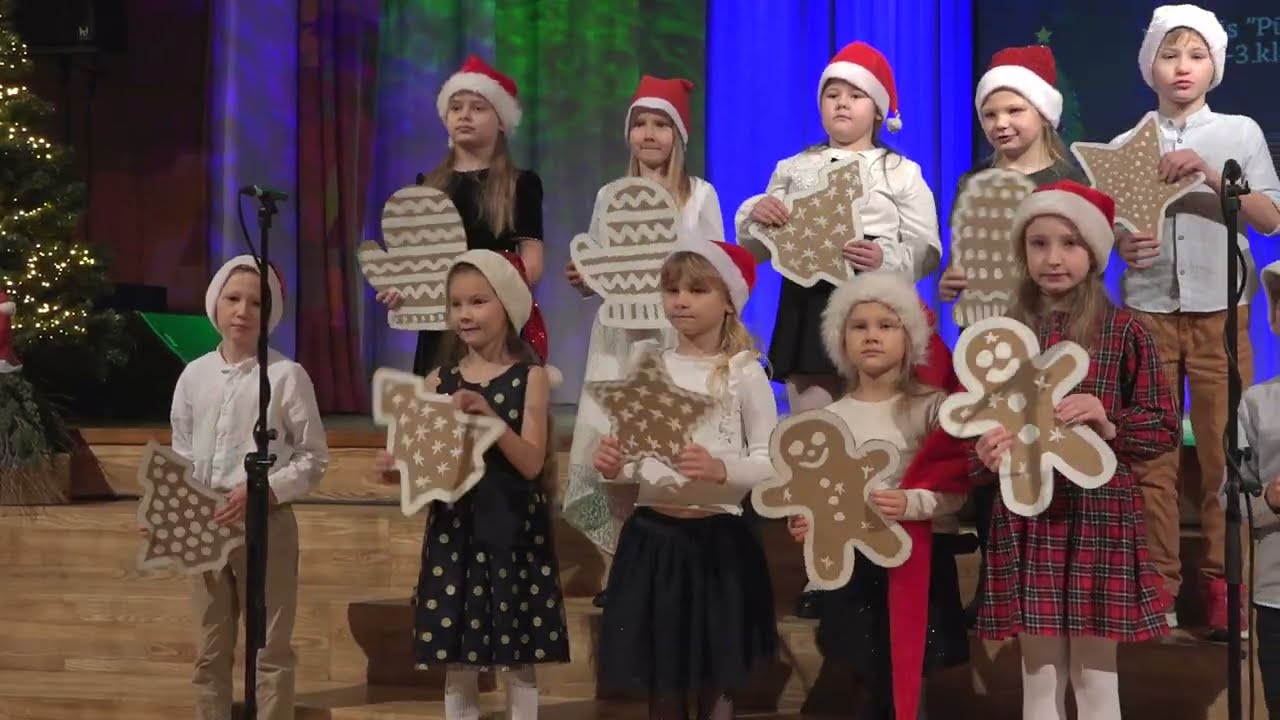 ''Svētku prieks.'' Ziemassvētku koncerts. ''Pūcītes'' un 1.- 3.klases. Rojas vidusskola. 2025