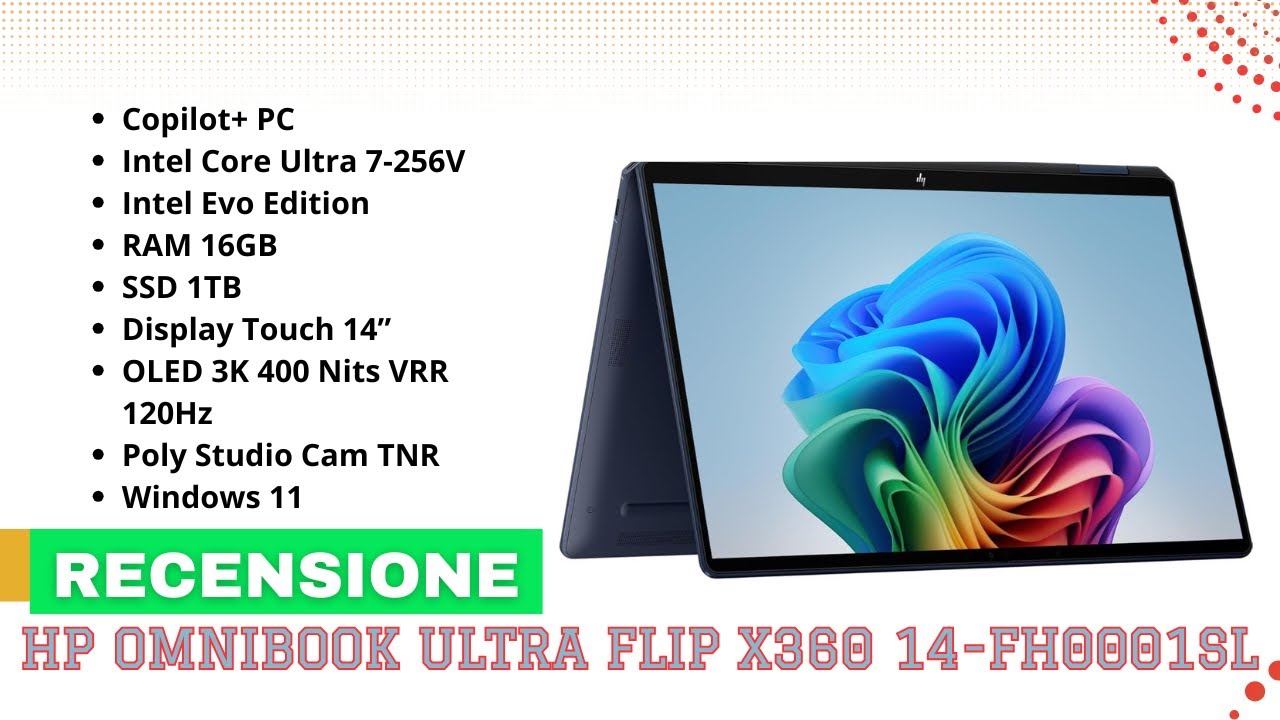 HP OmniBook Ultra Flip x360 14-fh0001sl Recensione