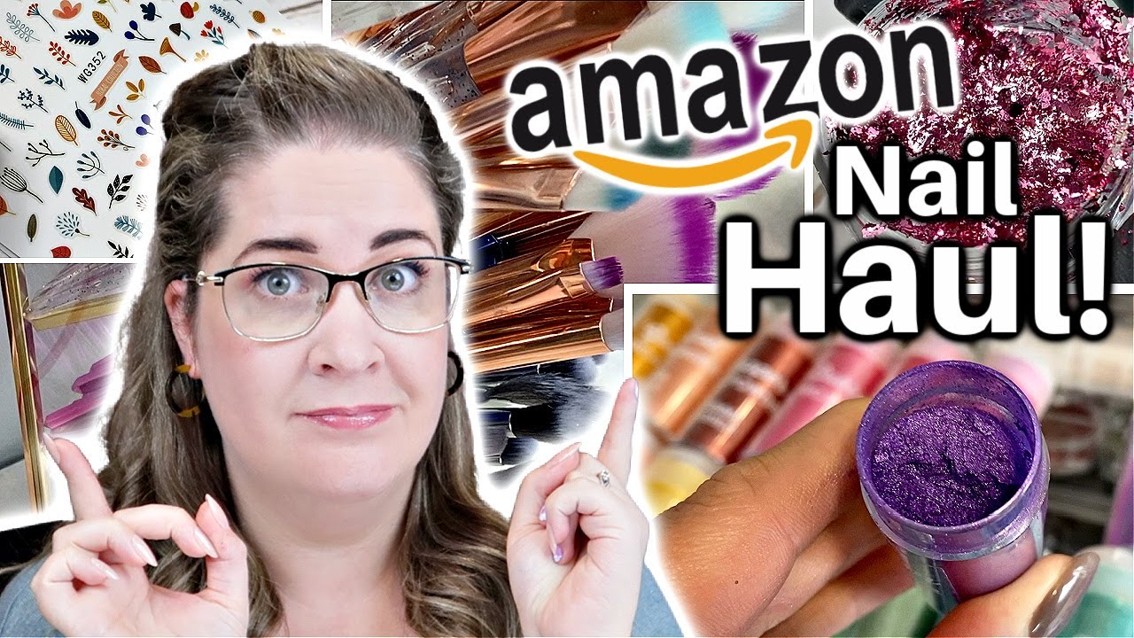 HUGE AMAZON NAIL HAUL! | Nail Art, Nail Studio Organization, Press on Nail Supplies and MORE