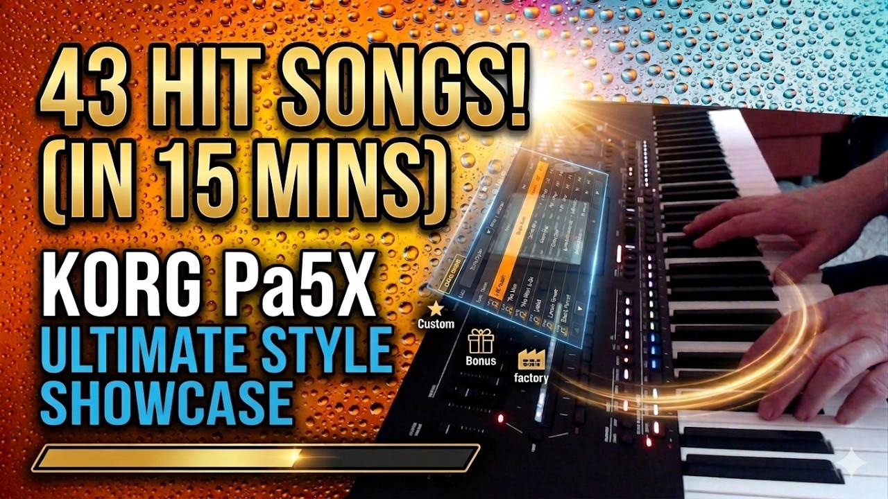 Korg Pa5X demo: 43 cover song styles in 15 minutes