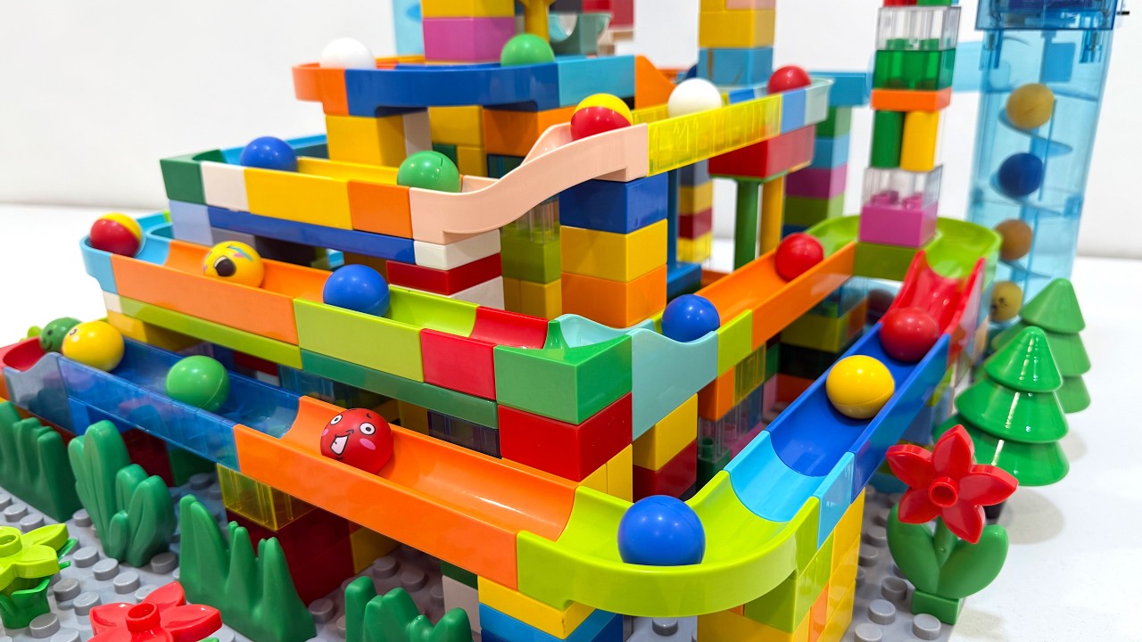 INSANE LEGO Duplo Marble Run ASMR ☆ High Elevator Race & EPIC Pyramid Track (So Satisfying!)