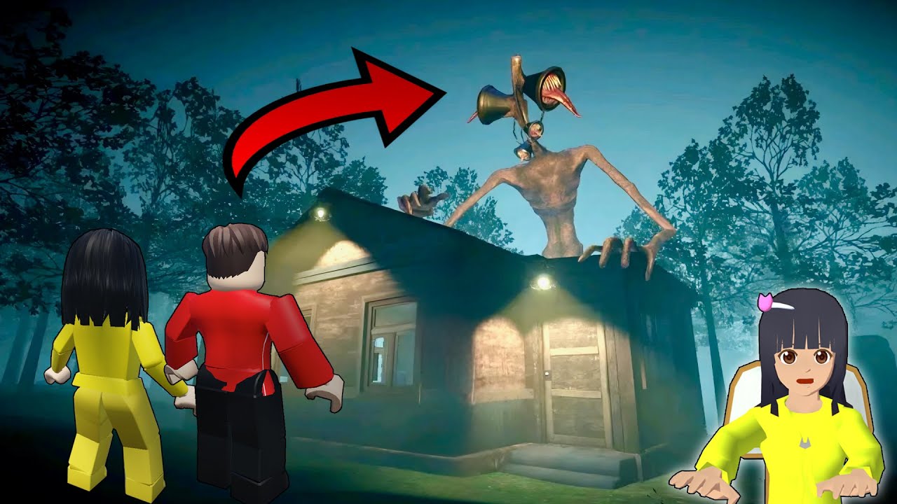Yuta, Mio Dan Baby Celine Kalahkan Siren Head Raksasa Dari Luar Angkasa || ROBLOX