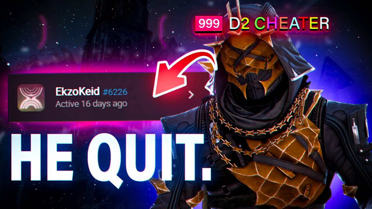 I made this Cheater Quit Destiny 2 forever.. (he never played after this)