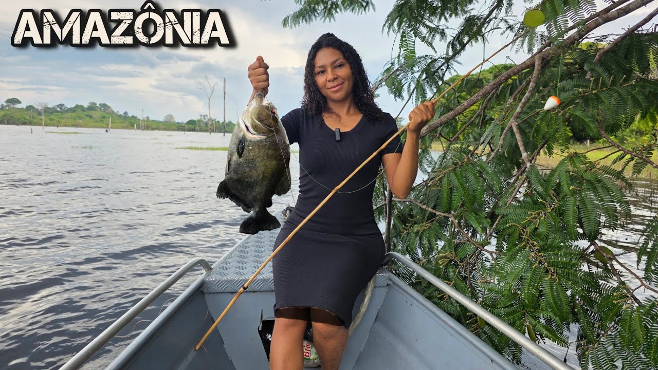 ACHAMOS UM LUGAR INFESTADO DE PEIXES PESCA RIBEIRINHA NO AMAZONAS@GilTrindadeAm 