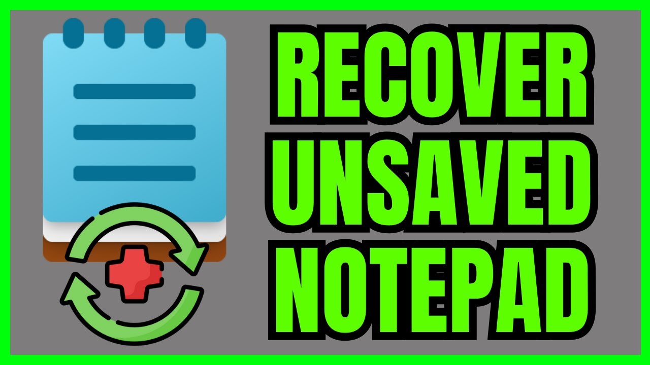 How To RECOVER UNSAVED Notepad In Windows 11 (QUICK & EASY) 2026