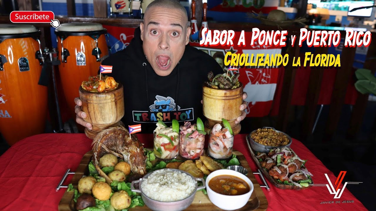 Sabor Boricua Único en Ponceños Bar and Grill - Vlog