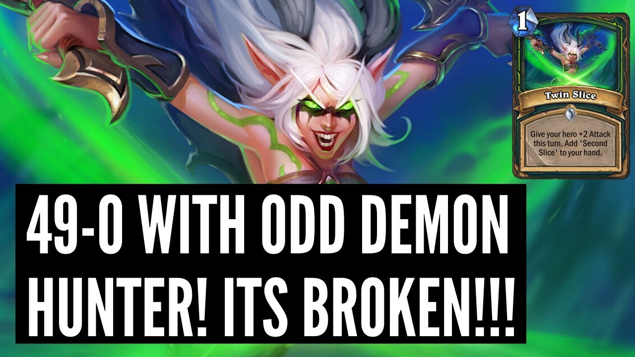 49-0 with ODD DEMON Hunter! NOT CLICKBAIT! | Ashes of Outland | Wild Hearthstone