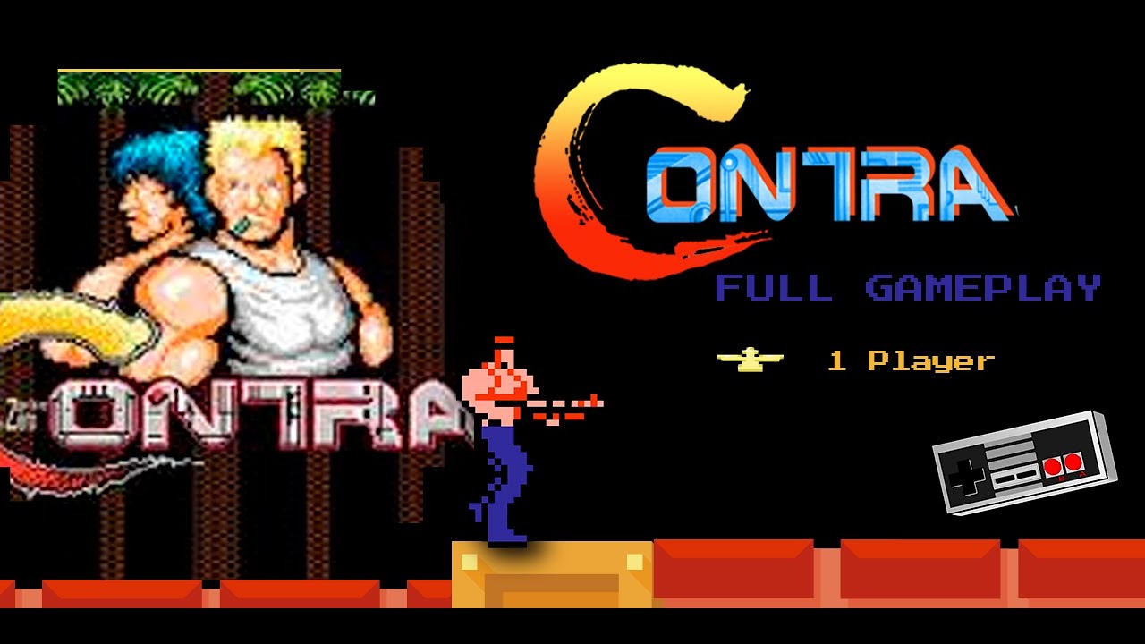 Contra | Full gameplay | No commentary | Retro game | Old school gaming | NES | Konami