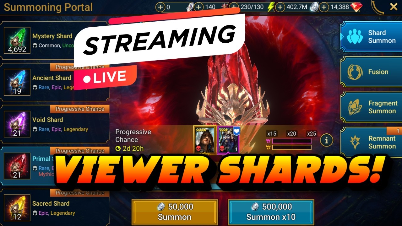 Summon Rush Shard Pulls!! Raid: Shadow Legends