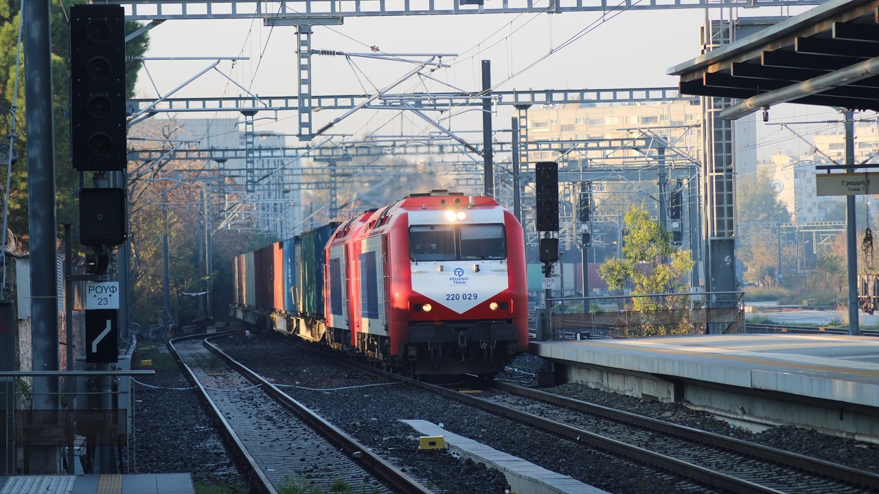 Trains at Rouf Railway Stop, December 2025