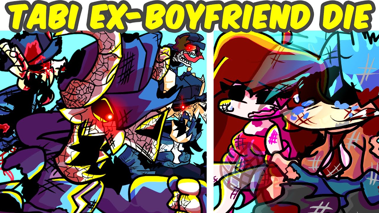 Friday Night Funkin' VS Tabi EX-Boyfriend DIE FULL WEEK + Cutscenes | TABI DIE Remastered (FNF MOD)