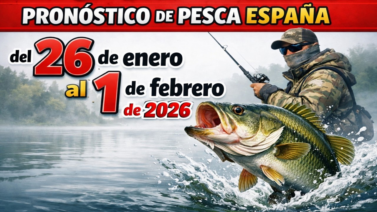 PRONÓSTICO DE PICADA en España del 26 de enero al 1 de febrero de 2026 ¡Suelta todo y a pescar!