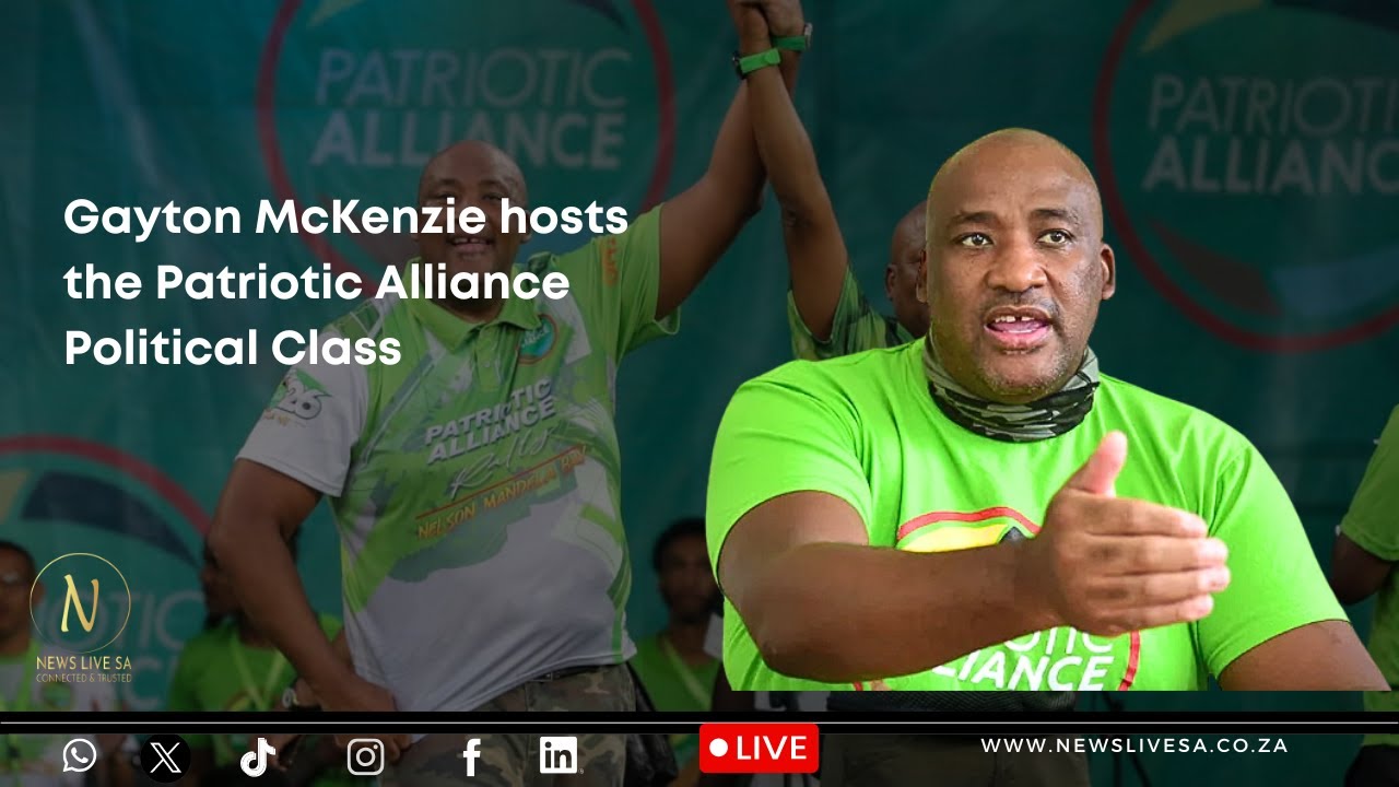 Gayton McKenzie hosts the Patriotic Alliance Political Class