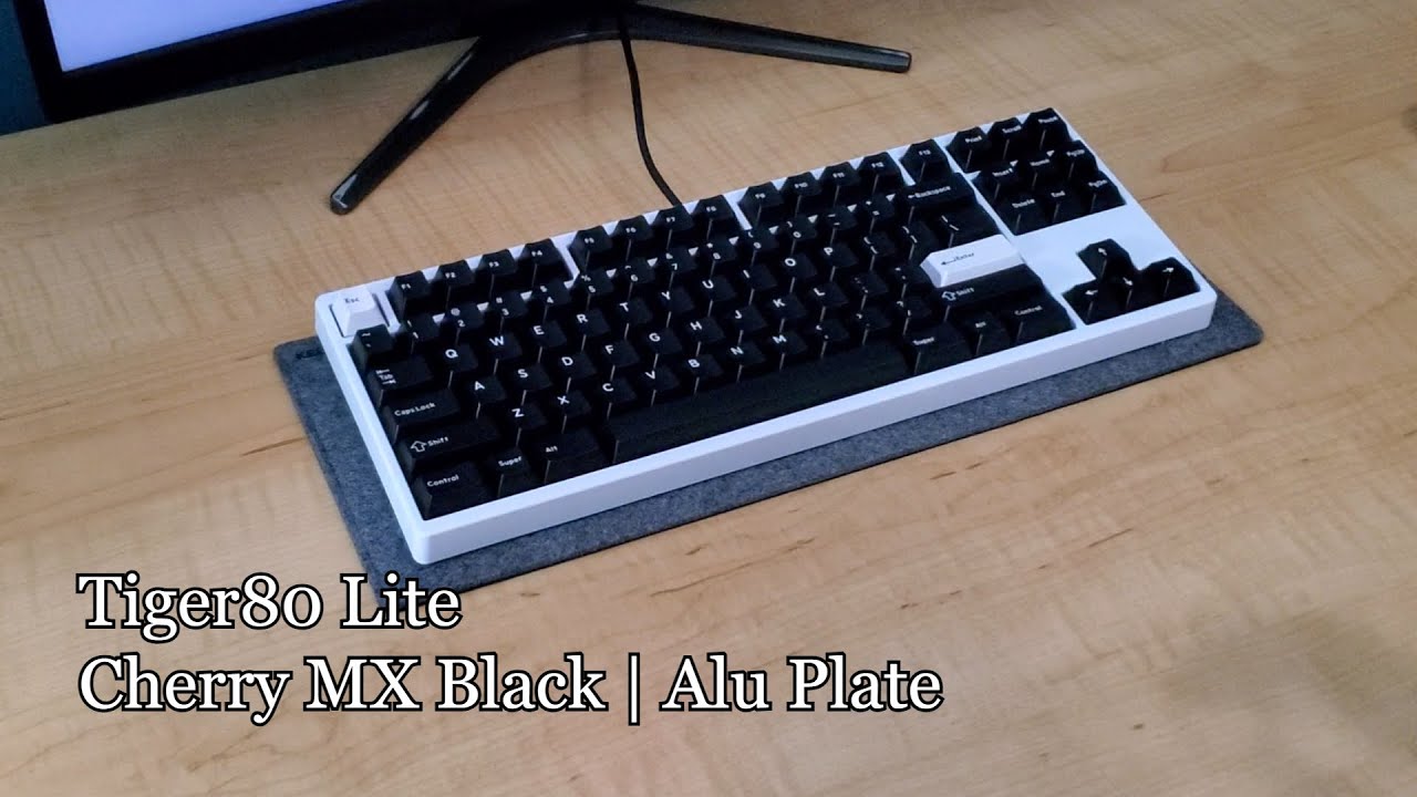 Tiger80 Lite, Aluminum Plate, Cherry MX Blacks Sound Test