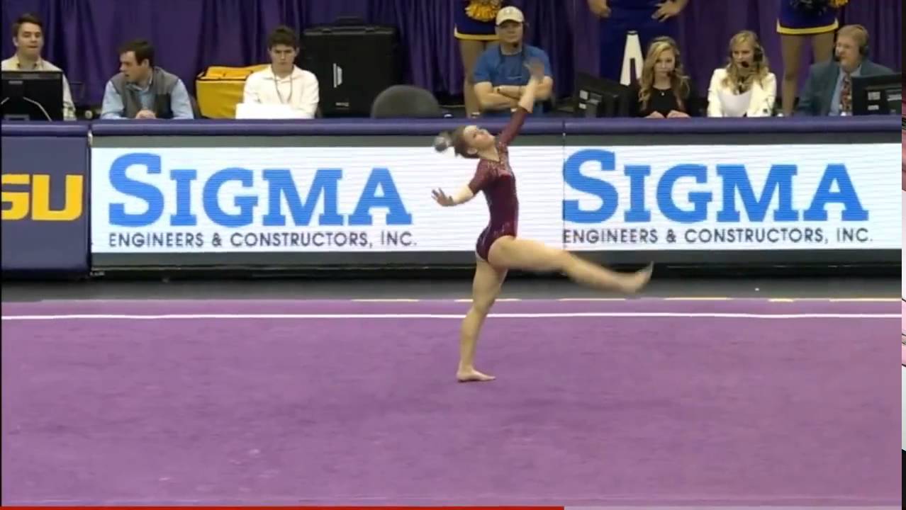 Haley Scaman (Oklahoma) 2016 Floor vs LSU 9.925