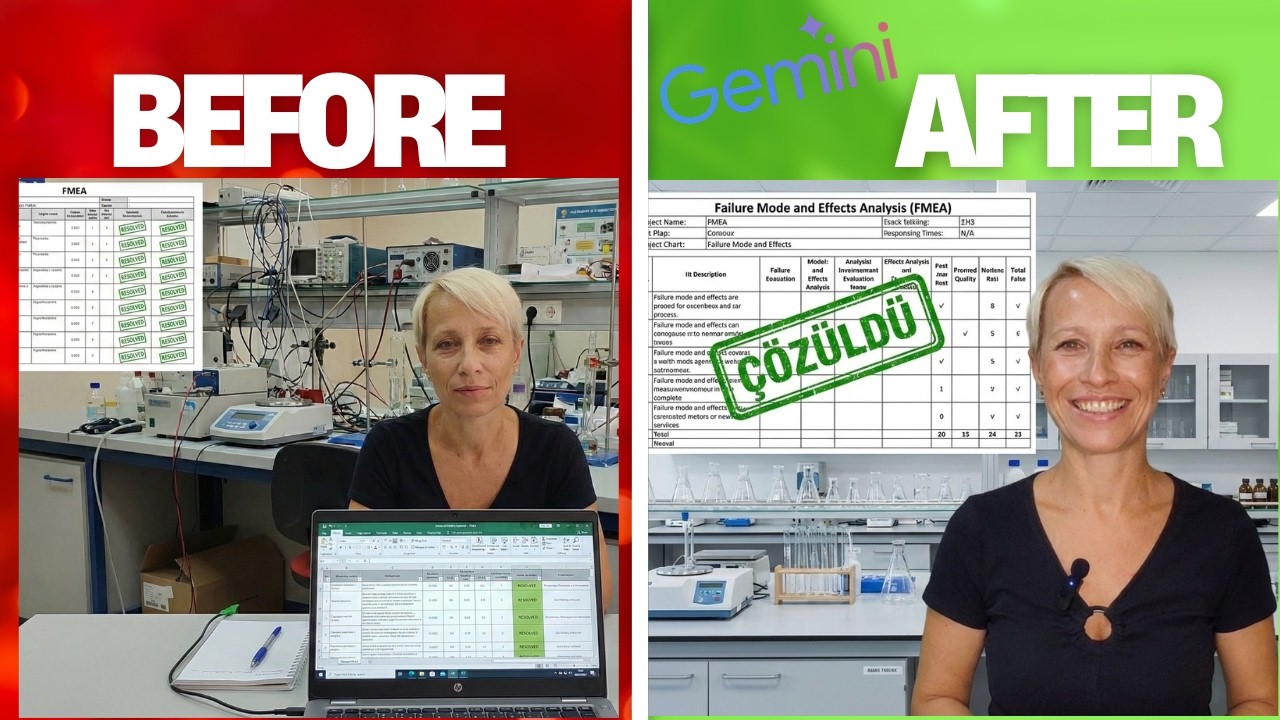 1 Haftalık FMEA Analizini 10 Dakikada Bitir! (Gemini ile Operasyonel Mükemmellik)