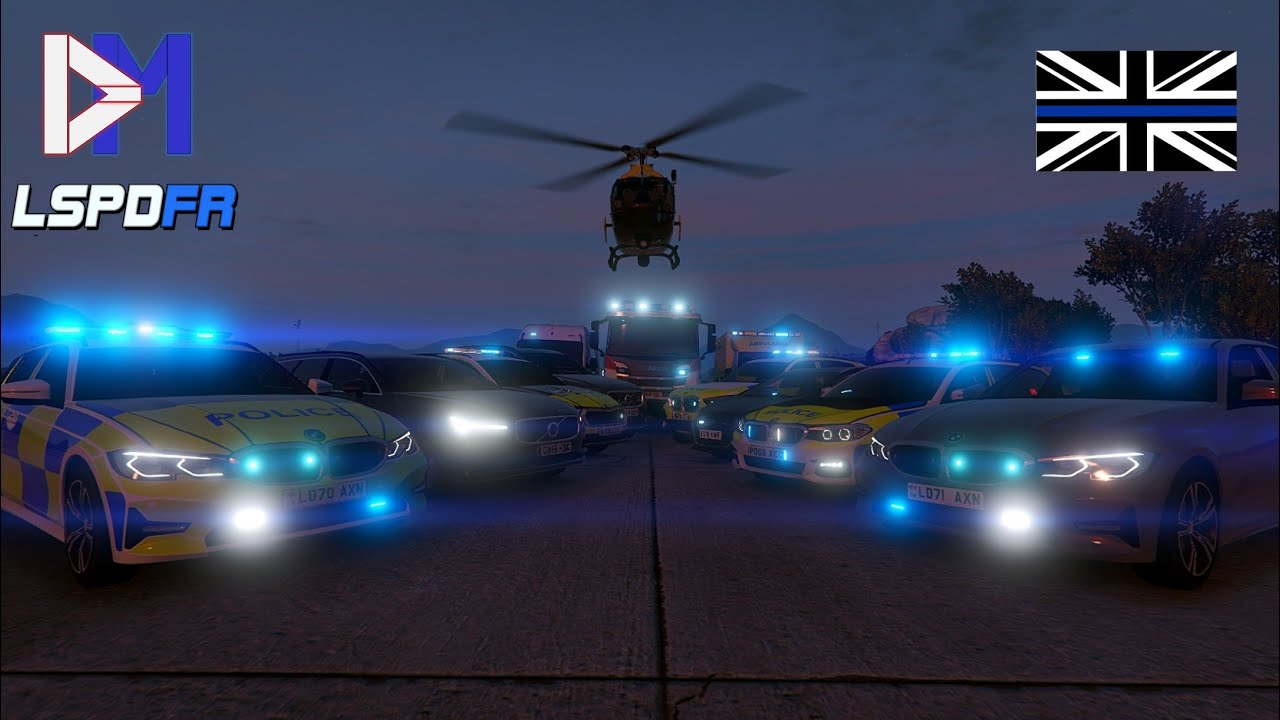 UK POLICE & EMERGENCY VEHICLES | 50+ Vehicle Fleet in GTA 5 (Mods)