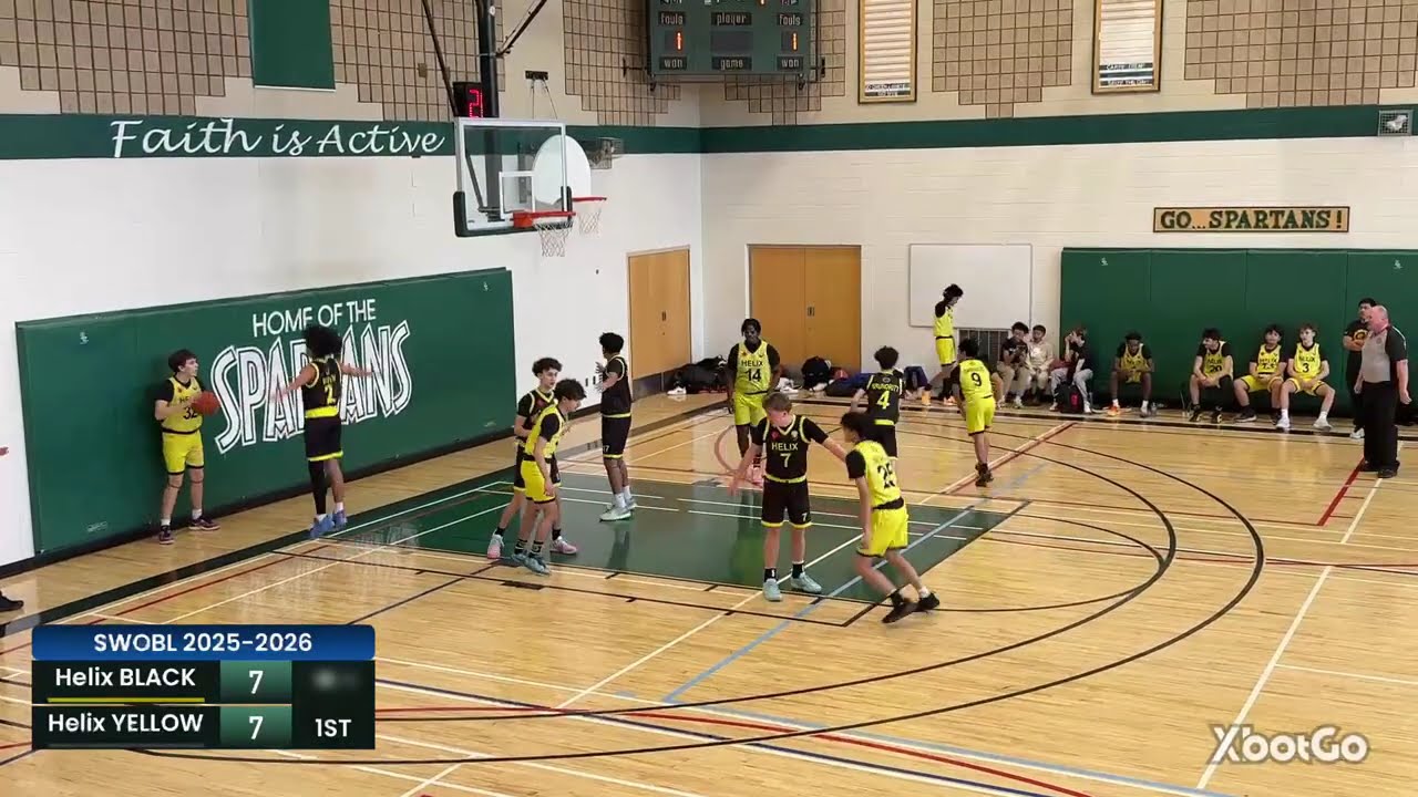 U16 Helix Rise Black vs Helix Rise Yellow   SWOBL Jan 18 2026