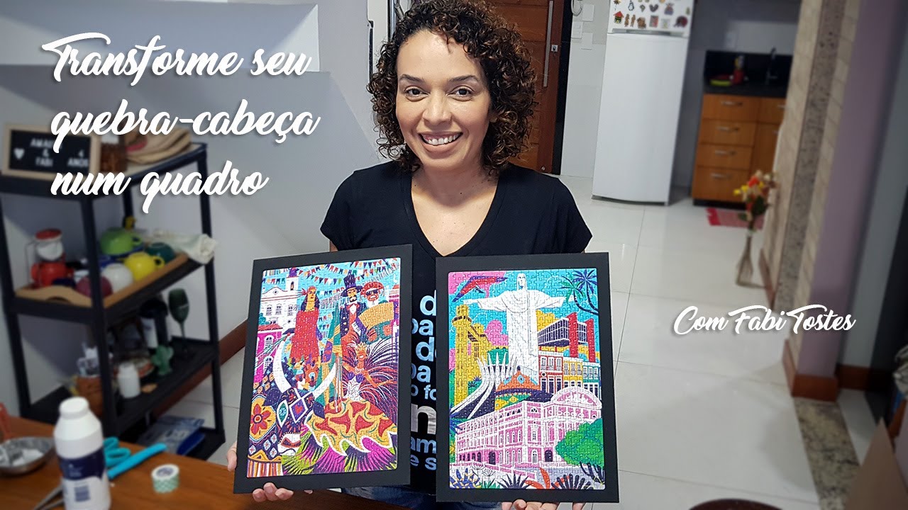 Transforme seu quebra-cabeça num quadro