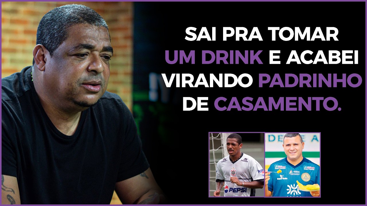 Vampeta faz Denílson chorar de rir, com história de jogador casado que casou com a amante. #futebol