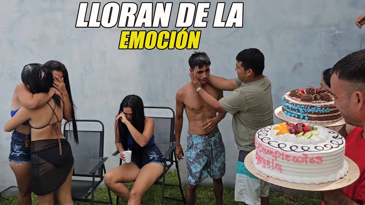 No pudieron contener las lagrimas por la sorpresa que le teníamos preparado.