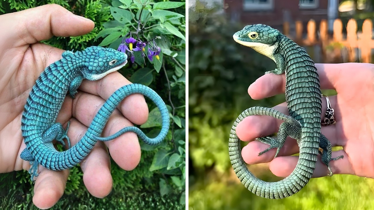 Мексиканский аллигатор 🦎 Ящерица, выглядящая как подделка!