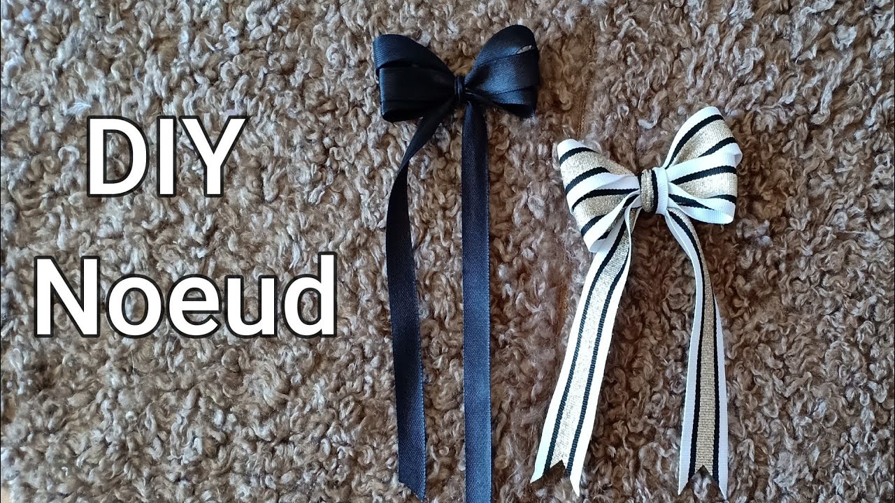 بابيون بدون خيط و لا إبرة بأسهل طريقة DIY Noeud / Easy Bow