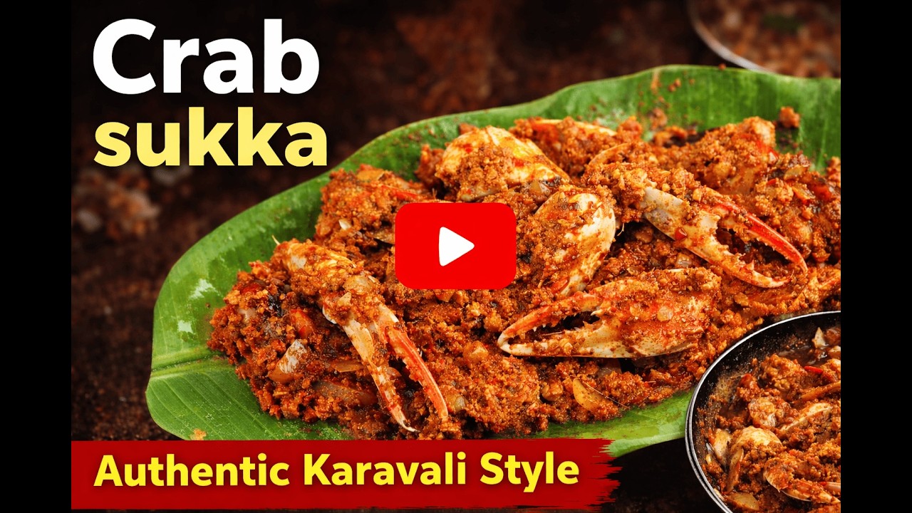 Authentic Crab Sukka Recipe 🦀 | Karavali Style Mane Ruchi | Easy Home Cooking