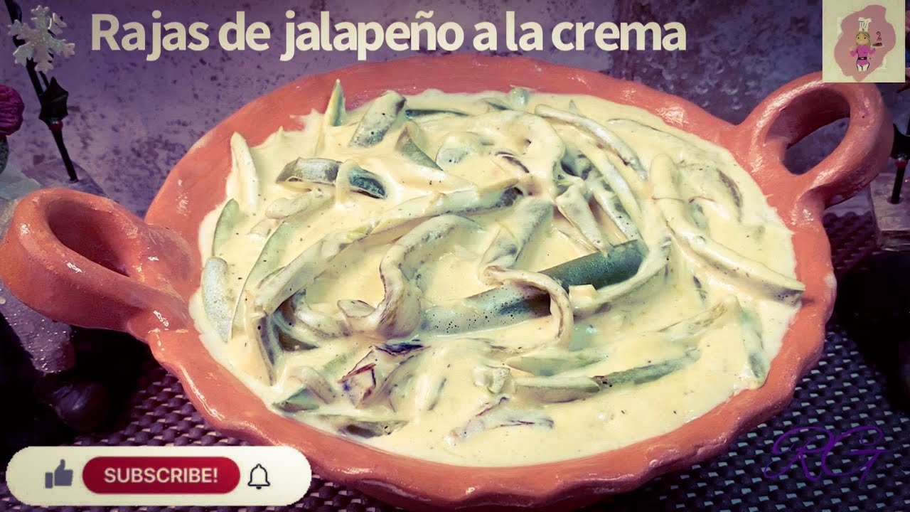Rajas de jalapeño a la crema súper fácil y deliciosas 👌🏻