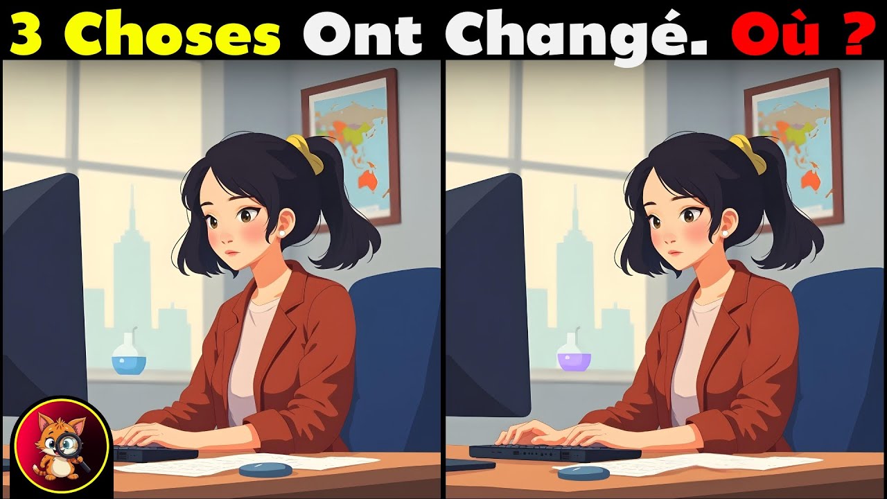 🧩😺 Trouvez les 3 Différences / 3 Différences Cachées : À Vous de Jouer ! 🔍🧩