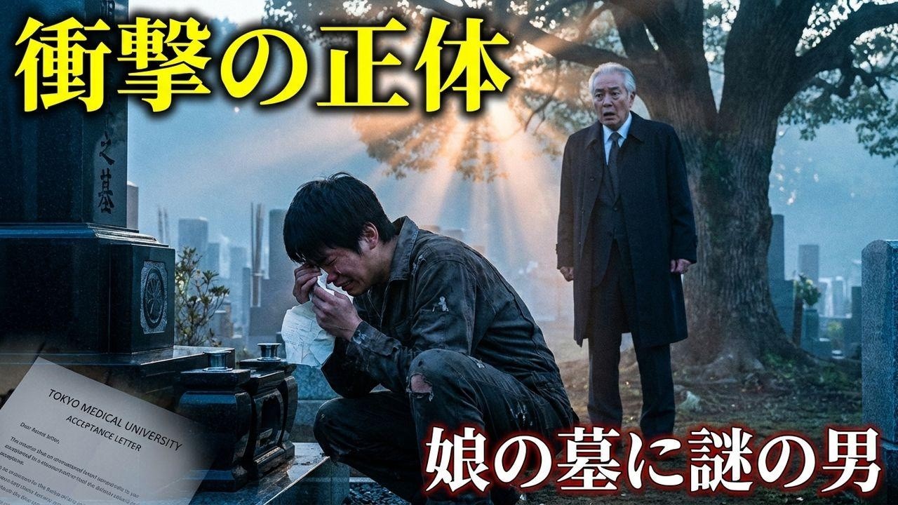 娘の墓に泣き崩れる貧乏学生…合格通知に隠された衝撃の正体と亡き娘の遺言