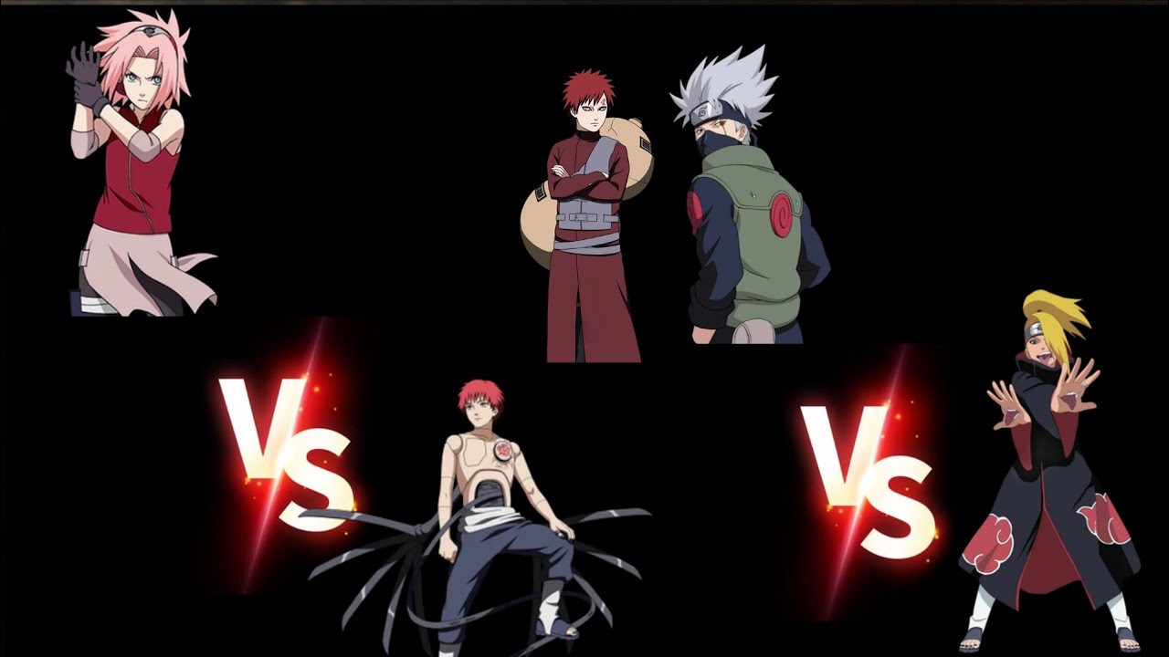 3 missions in one video sakura vs sasori gaara vs deidara kakashi vs deidara Naruto vs deidara