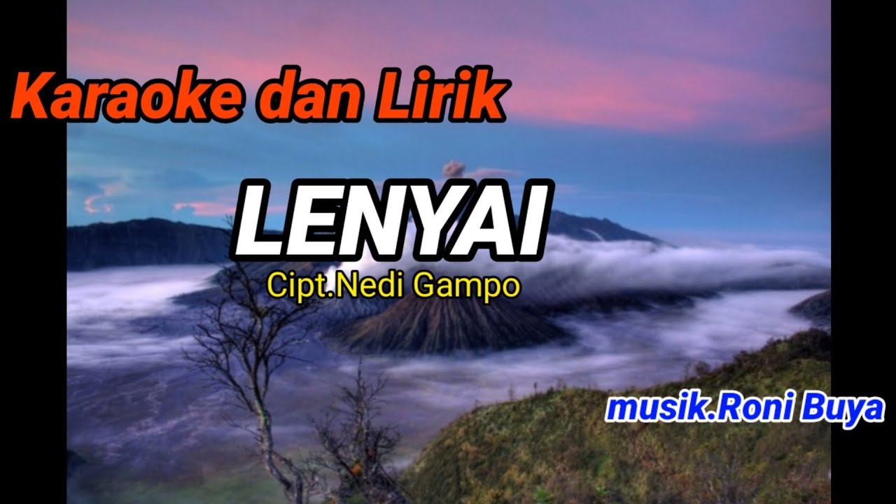 #Karaoke dan Lirik#LENYAI Cipt.Nedi Gampo by Zalmon versi musik Roni buya