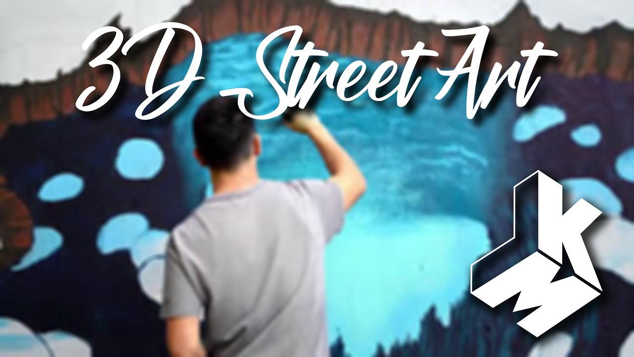 Painting a 3D Underwater Mural in Abandoned Place