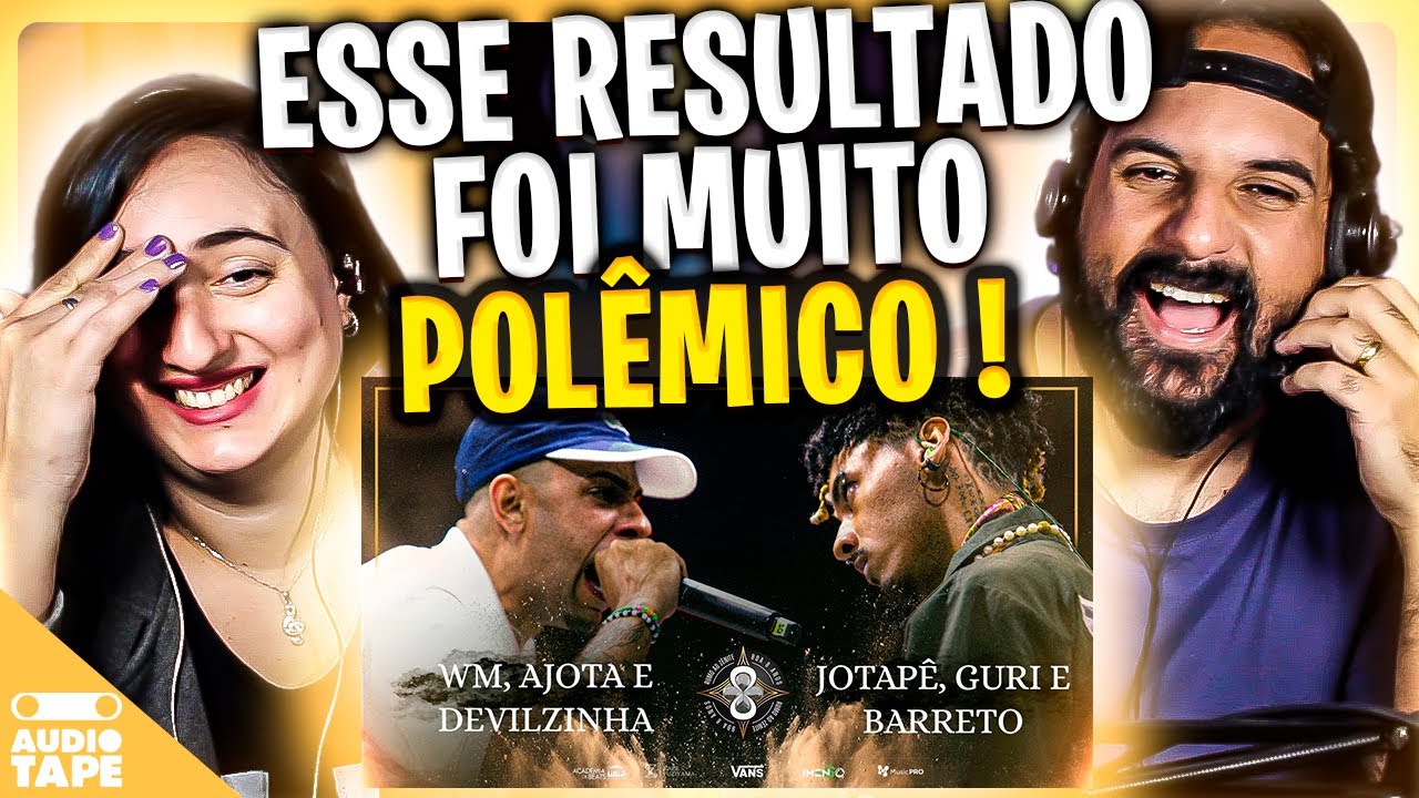 (INCRÍVEL!!) JOTAPÊ, GURI E BARRETO X WM, AJOTA E DEVILZINHA | BDA 8 ANOS | AUDIO TAPE REACT