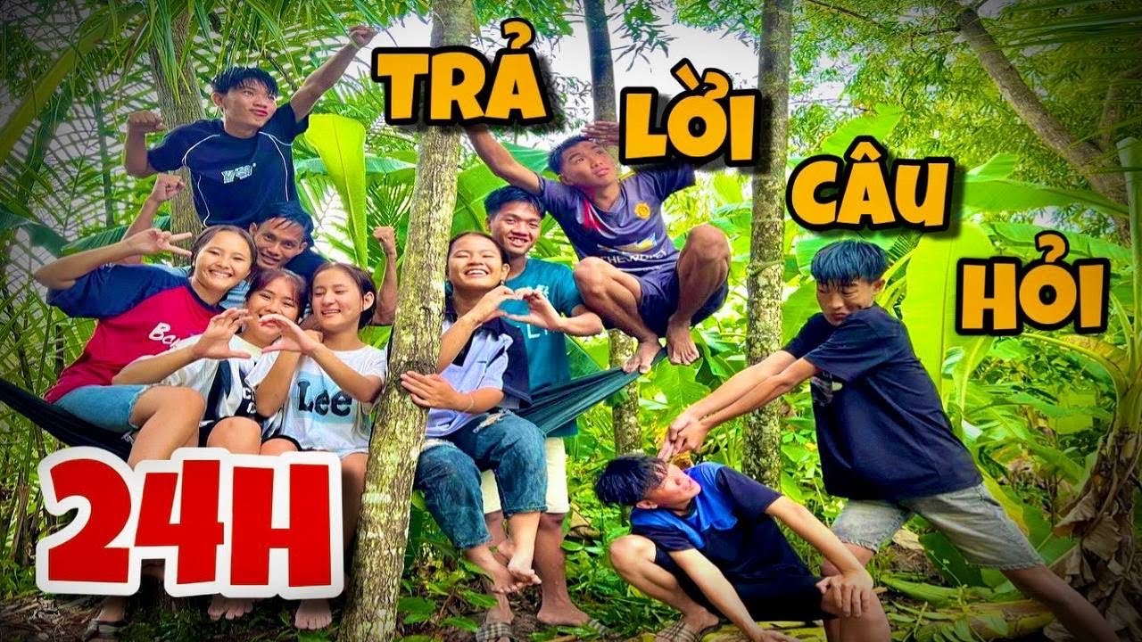 Anh Ba Phải | Thử Thách 24H Cắm Trại Đấu Giá ⛺ - Trả Lời Câu Hỏi Lấy Đồ Ăn