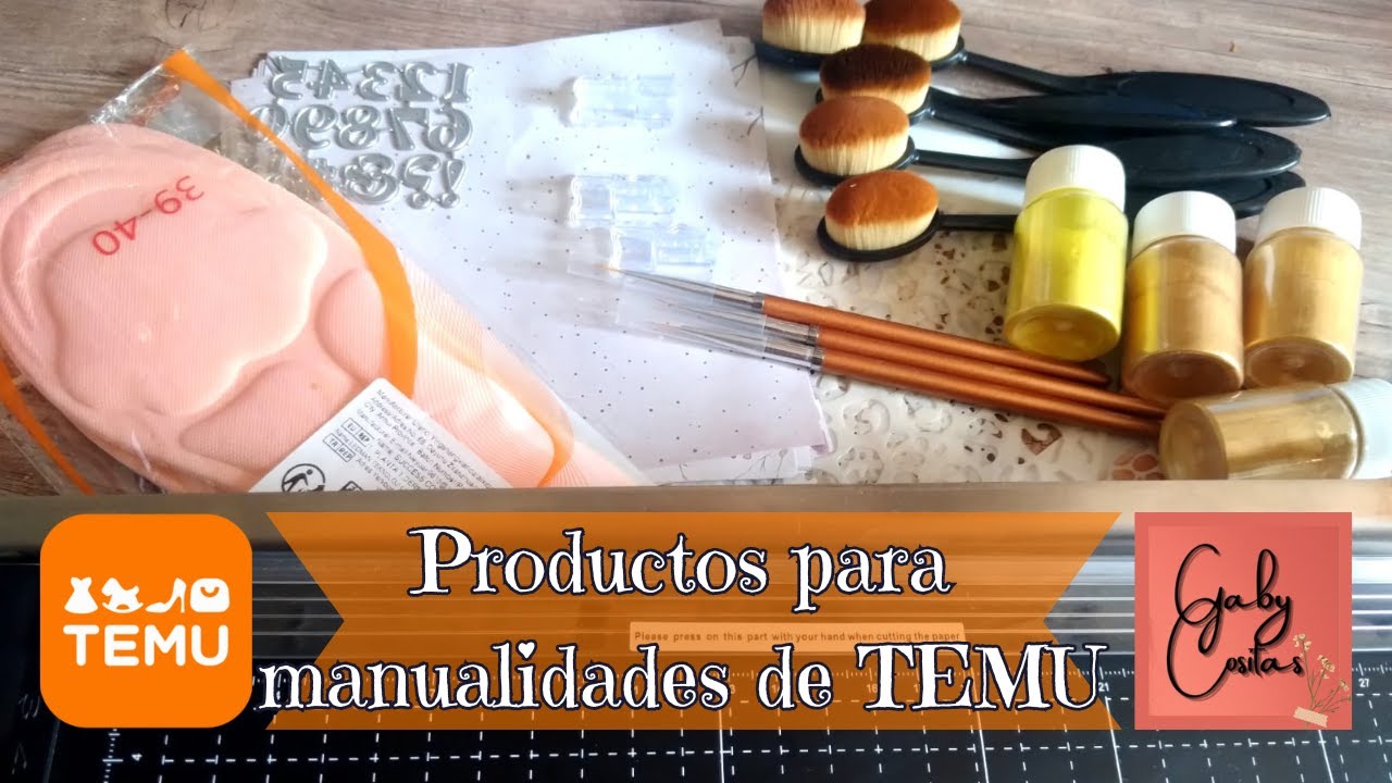#Temu Yo lo pruebo antes de que tu lo compres. Herramientas, brochas, troquel y más **Gaby Cositas**